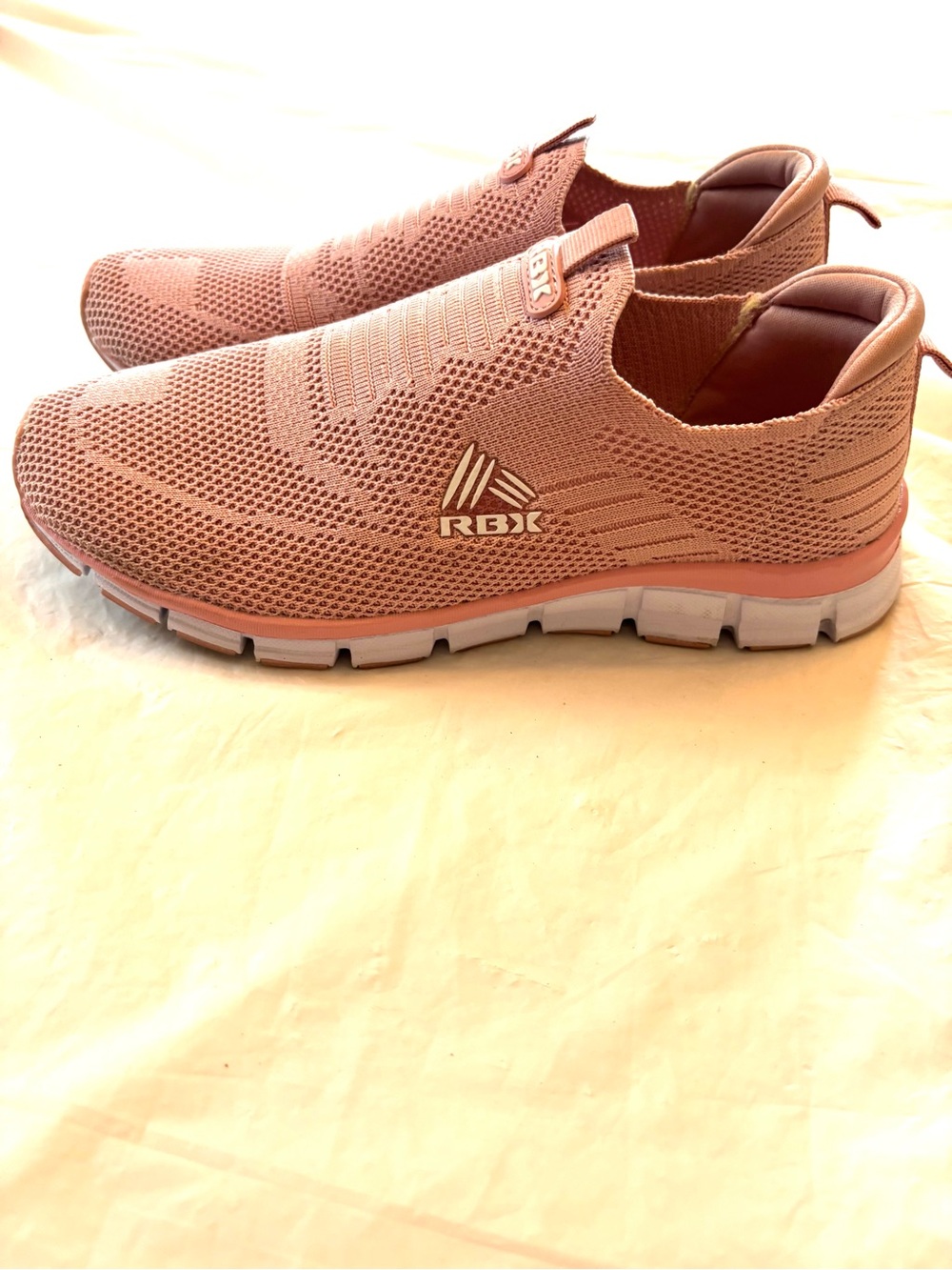 RBX Dusty Pink Live Life Active Slip-On Mesh Sneakers Breathable SZ 7.5 Worn 1X - Picture 14 of 15
